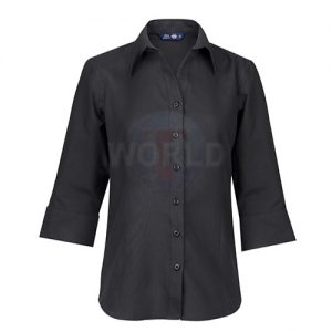 Blusa Oxford Clssic 3/4 Mujer