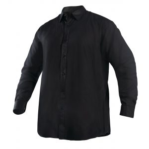 Camisa Oxford Negra Hombre